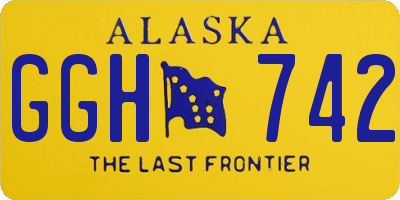 AK license plate GGH742