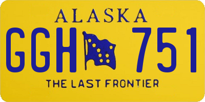 AK license plate GGH751