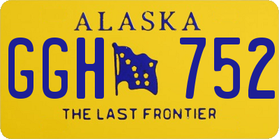 AK license plate GGH752
