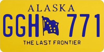 AK license plate GGH771