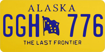 AK license plate GGH776