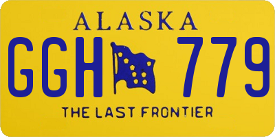 AK license plate GGH779