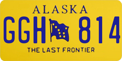 AK license plate GGH814