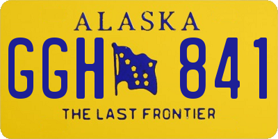 AK license plate GGH841