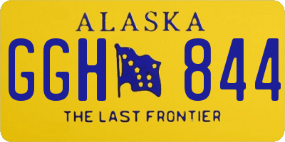 AK license plate GGH844