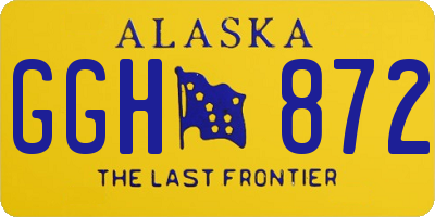 AK license plate GGH872