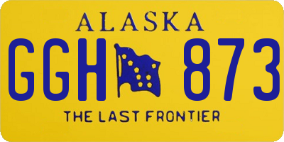 AK license plate GGH873
