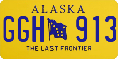 AK license plate GGH913