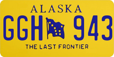 AK license plate GGH943