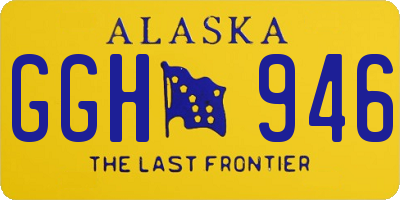 AK license plate GGH946