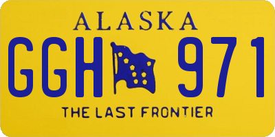 AK license plate GGH971