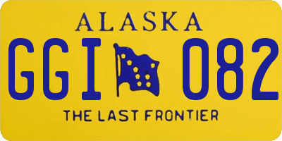 AK license plate GGI082