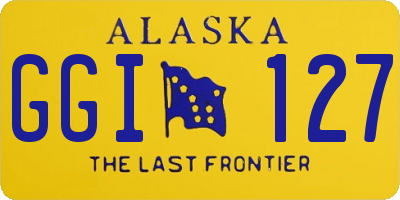 AK license plate GGI127