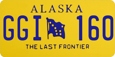AK license plate GGI160