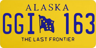 AK license plate GGI163
