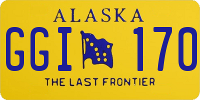 AK license plate GGI170
