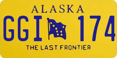 AK license plate GGI174