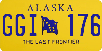AK license plate GGI176
