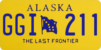 AK license plate GGI211