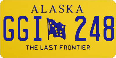 AK license plate GGI248