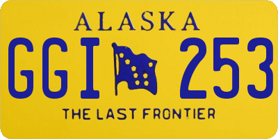 AK license plate GGI253