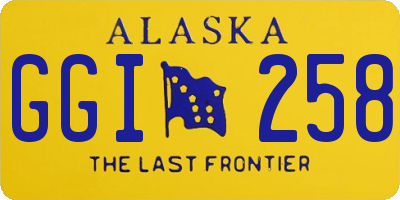 AK license plate GGI258