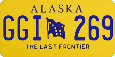 AK license plate GGI269