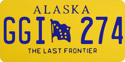 AK license plate GGI274
