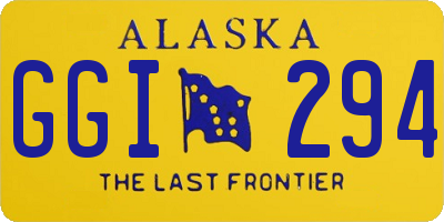 AK license plate GGI294