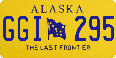 AK license plate GGI295