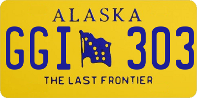 AK license plate GGI303