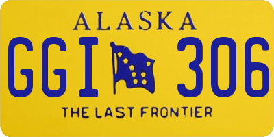 AK license plate GGI306