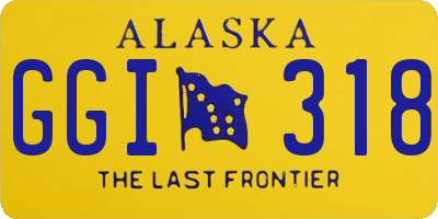 AK license plate GGI318