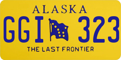 AK license plate GGI323