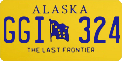 AK license plate GGI324