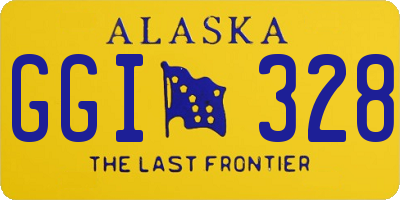AK license plate GGI328