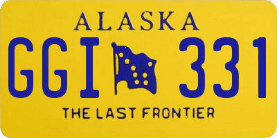 AK license plate GGI331