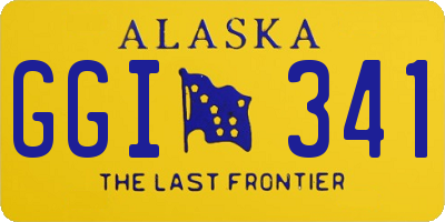 AK license plate GGI341