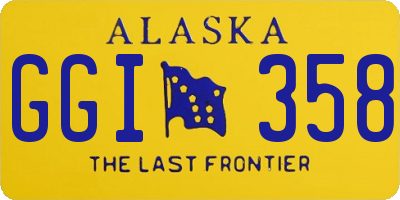 AK license plate GGI358