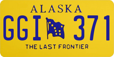 AK license plate GGI371