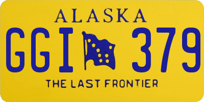 AK license plate GGI379