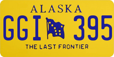 AK license plate GGI395