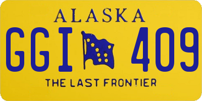 AK license plate GGI409