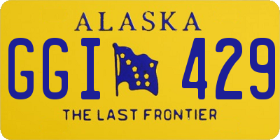 AK license plate GGI429