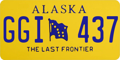 AK license plate GGI437