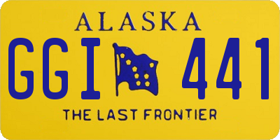 AK license plate GGI441