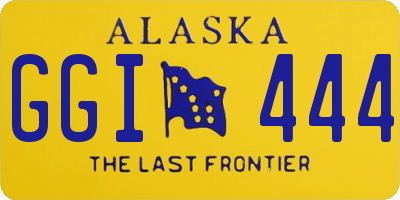 AK license plate GGI444
