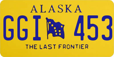 AK license plate GGI453