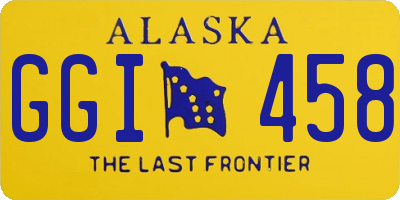AK license plate GGI458