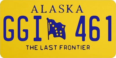 AK license plate GGI461